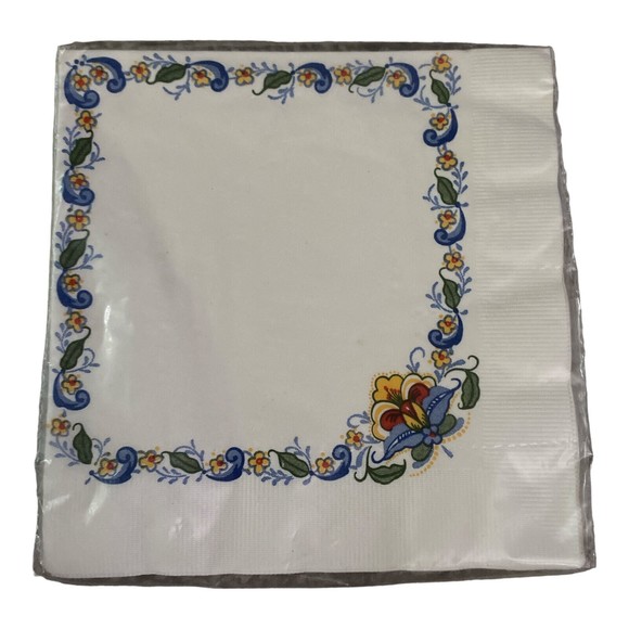 Other - Vintage Bergquist Imports Floral Flower Luncheon Napkins (16) *New